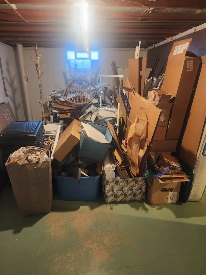 Roll-off dumpster container at job site for Roll Off Dumpster Rental in Rehoboth